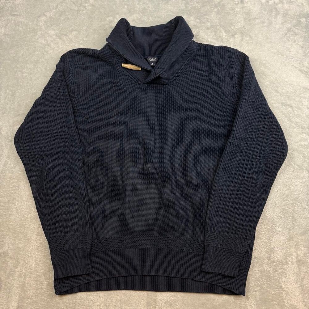 Jcrew Men's Navy and Black Jumper
